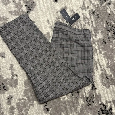 Calça skinny xadrez Tommy Hilfiger Glen preta multi plus size 22W - Imagem 1 de 4