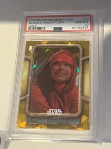 Padme Amidala 2024 Topps Star Wars Phantom Menace Gold Sapphire /50 PSA 10 POP 2 - Picture 1 of 1
