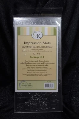 CK Products Alfombrillas de Impresión Navidad Borde Surtido 4 ct/NUEVO/SKT Foto 1 de 4