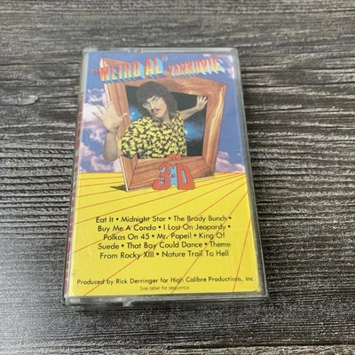 Weird Al Yankovic In 3-D Audio Cassette Tape (1984) Rock N Roll Records Parody  Foto 1 de 4