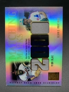 2002 Topps Tribute Matching Marks Dennis Martinez Vida Blue Game Worn Patch NM - Picture 1 of 2