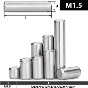 Stainless Steel Dowel Pins DIN7 Solid Metal Parallel Pins 1.5mm - All Lenghts - Picture 1 of 7
