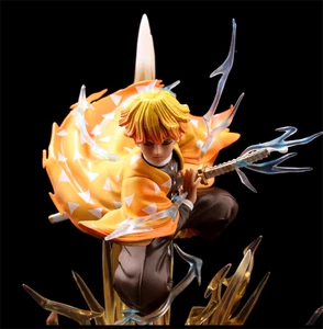 Demon Slayer Agatsuma Zenitsu LED Light Action Figure 30cm Statue High Model Toy - Bild 1 von 6