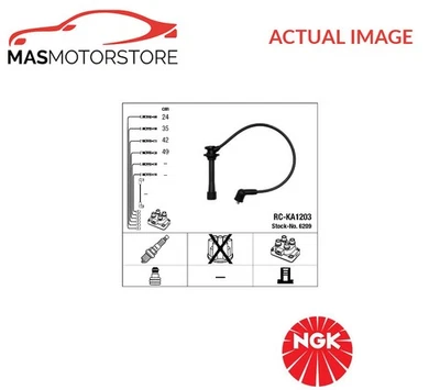 IGNITION CABLE SET LEADS KIT NGK 6209 A FOR KIA RIO,SHUMA II,CARENS II,SHUMA - Image 1 of 4
