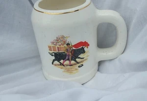 Vintage große Stierkämpfer Tasse - Bild 1 von 3