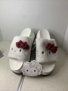 Forever 21 Hello Kitty & Friends Hausschuhe Weiß Größe 8 - Bild 1 von 10