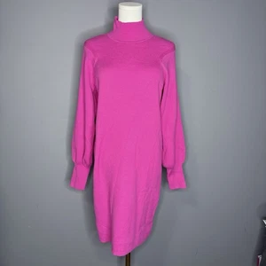 Elegantes Pulloverkleid Fuchsia Langarm - Bild 1 von 8
