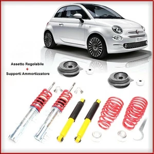 Kit Assetto Regolabile a Gheria + Supporti Ammortizzatori Fiat 500 incl. Abarth - Imagen 1 de 2