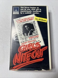 GIRLS NITE OUT (vhs) aka Scaremaker, '80s slasher, Hal Holbrook - Imagen 1 de 3