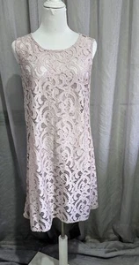Tree Of Life Dress s.L Pink Lace Sleeveless NWT - Picture 1 of 8