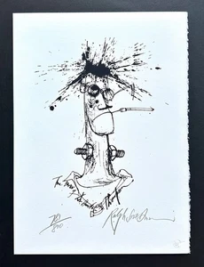 Ralph Steadman "Brain of Hunter S. Thompson" - Signed - Lt Ed Print #781 of 800 - Picture 1 of 3