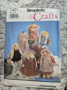 Coniglietto Simplicity Crafts modello 0605 10" con vestiti - prateria vittoriana - Foto 1 di 1