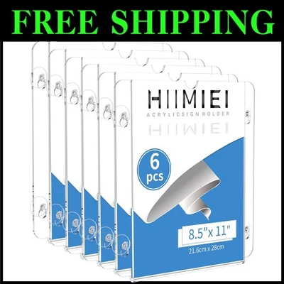 Clear Acrylic Wall Sign Holder with Suction Cup for Offices, Stores, and Events - Image 1 of 4