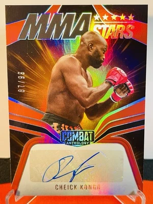 2025 Panini Combat Anthology Cheick Kongo красный с автографом /99 звезд UFC MMA - Изображение 1 из 2