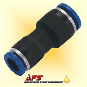 Conector de tubo de nailon reductor de empuje de 12 mm -10 mm para ensamblador de línea aérea tubo de PU aire Reino Unido - Imagen 1 de 1