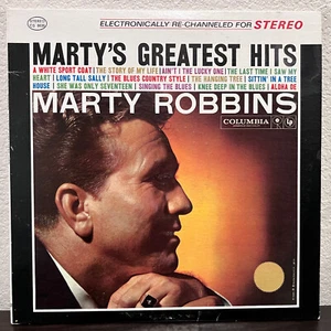 MARTY ROBBINS - Marty's Greatest Hits (Columbia) - 12" Vinyl Record LP - EX - Picture 1 of 3