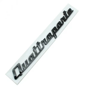 Para Maserati 1PCS Quattroporte emblema trasero ABS plástico logotipo negro claro - Imagen 1 de 4
