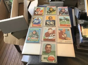vintage football card lot some stars Investment Hof - Picture 1 of 2