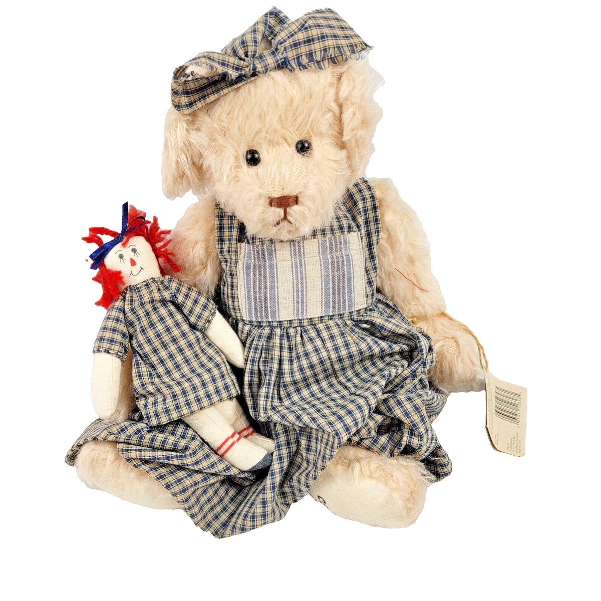 cottage collectibles ベアー大 COTTAGE COLLECTIBLES Miniatures by Ganz SAMSON the Bear in Pouch w