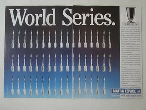 6/1989 PUB 4 SEITEN MATRA ESA ARIANE IV SATELLIT SPOT SPACE ORIGINAL ANZEIGE - Bild 1 von 2