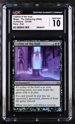 LEYLINE OF THE VOID Guildpact Foil Rare CGC 10 MTG [Nostalgium] - Image 1 of 2