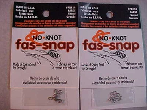 10 NUEVOS SIN NUDO FAS A PRESIÓN GRANDES BROCHES CAMBIO RÁPIDO SEÑUELOS PLANTILLAS GANCHOS MOSCAS - Imagen 1 de 4