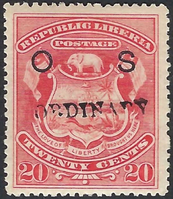 Liberia # 74 MINT 1901-02 ORDINARY Overprint Waterlow Ex Cockrill - Image 1 of 1