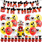 Mickey Mouse Birthday Party Decoration Banner Balloons Cupcake Cake Toppers Set