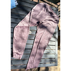 DANSKIN Leggins Women's Size Large Soft Pink Velour PJ LOUNGEWEAR PANTS