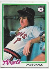 2017 Topps Rediscover Topps Stamped Buybacks Blue #178 Dave Chalk EX Exc ID:6513