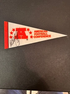 Vintage 1980er Al Del Greco handsignierter 4" x9" Miami Dolphins Filz Wimpel - Bild 1 von 1