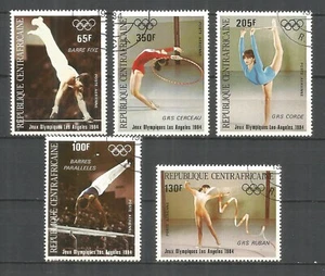 Central african republic 1984 year used stamps gymnastics - Picture 1 of 1