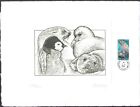 Epreuve d’artiste gravure taaf french antarctic animaux jeunes adultes andreotto