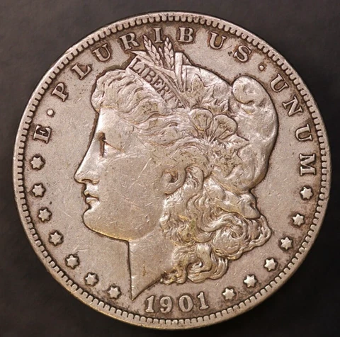 1901 O Morgan Silver Dollar Fresh from an original collection-LOT AA 6441 Cover