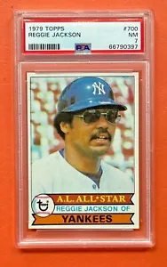 1979 Topps Reggie Jackson #700 Yankees de Nueva York (MVP/2x WS MVP/HOF) PSA 7 casi nuevo - Imagen 1 de 6