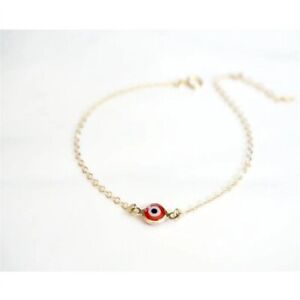 Turkish Hamsa Lucky Gold Chain Evil Eye Bracelet Protection Adjustable Unisex