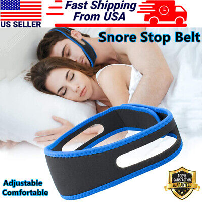 Snore Stop Belt Anti Snoring Cpap Chin Strap Sleep Apnea Jaw Solution Safety • 4.28€