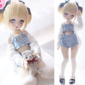 Komplettes Set 1/4 BJD SD Puppe schönes Mädchen Kugelgelenk Cartoon Augen Gesicht Make-up Geschenk - Bild 1 von 11