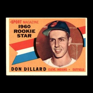 Don Dillard 1960 Topps Cleveland Indians #122 NICE VINTAGE!