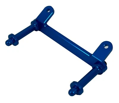 Dhawk RC10T Aluminum Front Body Mount Set Blue For Team Associated RC10T RC10GT - Image 1 of 4