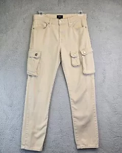 Pantalones de mezclilla Forever 21 cargo para hombre 31 calce ajustado caqui beige 32x31 reales - Imagen 1 de 15