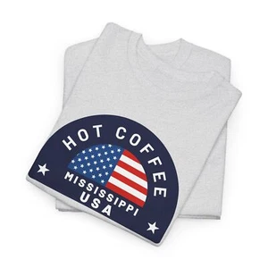 Hot Coffee, Mississippi - Unisex Heavy Cotton Tee - Bild 1 von 66