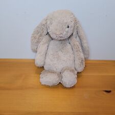 Jellycat Bashful Beige Tan Plush Bunny Rabbit 12" Stuffed Animal Toy Floppy Ears
