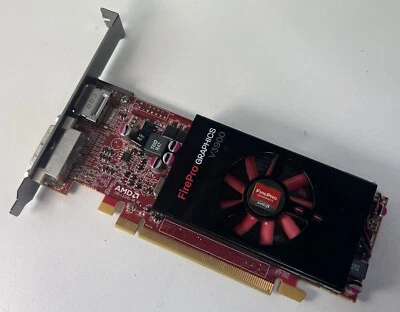 AMD FIREPRO V3900 1GB GDDR3 GRAPHICS CARD DP DVI High Profile Warranty - Image 1 of 3