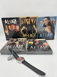 Alias: The Complete Series Season 1-5 DVD 4 & 5 Unopend Plus Sidney Wrist Watch - Picture 1 of 22