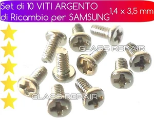 x 10 PEZZI KIT SET di VITI ARGENTO di RICAMBIO per RIPARAZIONE SAMSUNG GALAXY - Foto 1 di 7