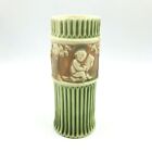 Vintage Roseville Pottery Ceramic Donatello Cherub Tall Vase 6.25 in