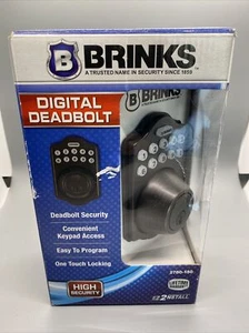 Brinks Digital Deadbolt Model# 2780-150 Tuscan Bronze Open Box - Picture 1 of 4