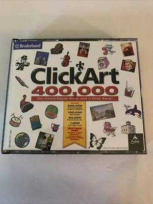 ClickArt 400,000 Computer Software for Windows by Broderbund AOL Graphics CD - Image 1 of 4