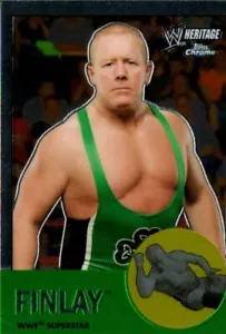 Tarjeta de lucha libre Topps Heritage II 2007 cromada WWE #17 Fit Finlay - Imagen 1 de 2